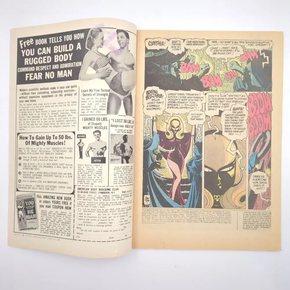 The Witching Hour #5 DC Comics Horror 1969 Bronze Age Mid Grade Cover Marks